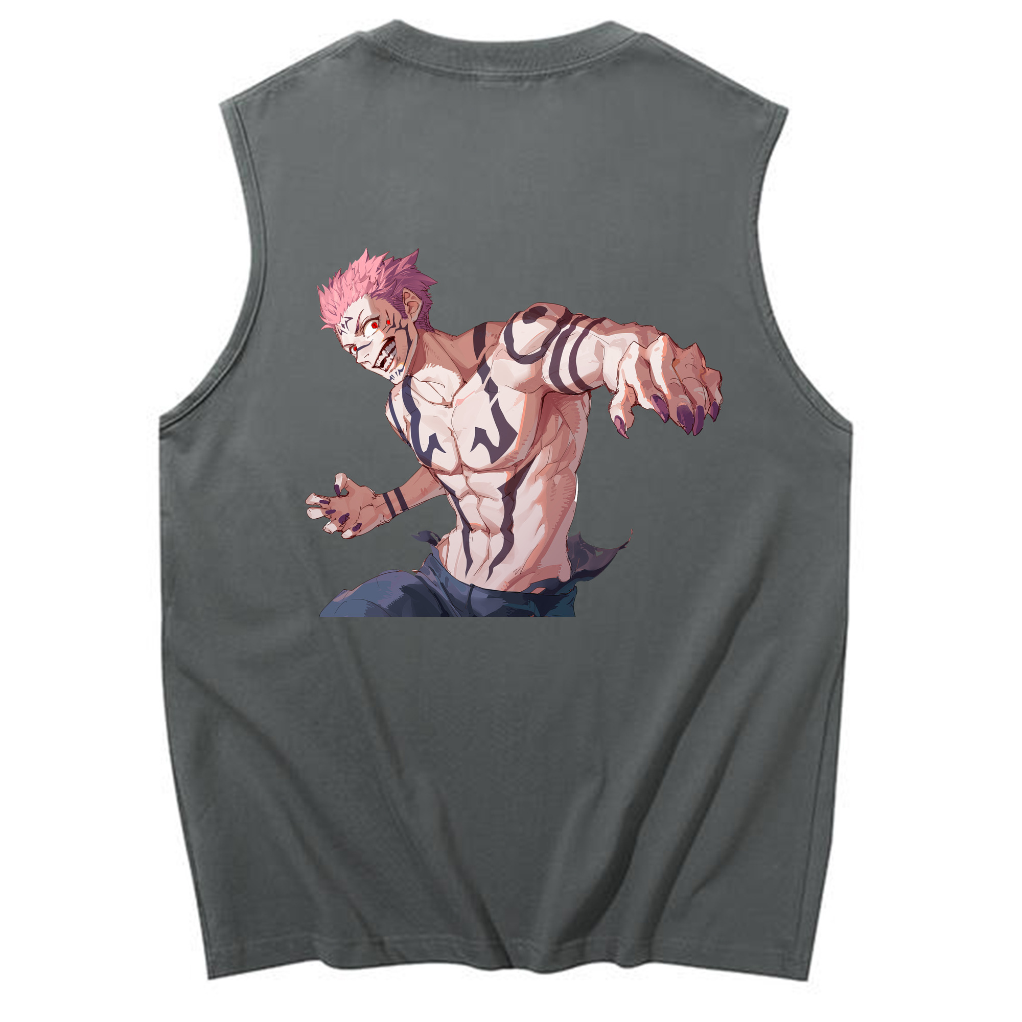 （画像用） 呪術廻戦 Jujutsu Kaisen コットン100％タンクトップ（背面プリント）
